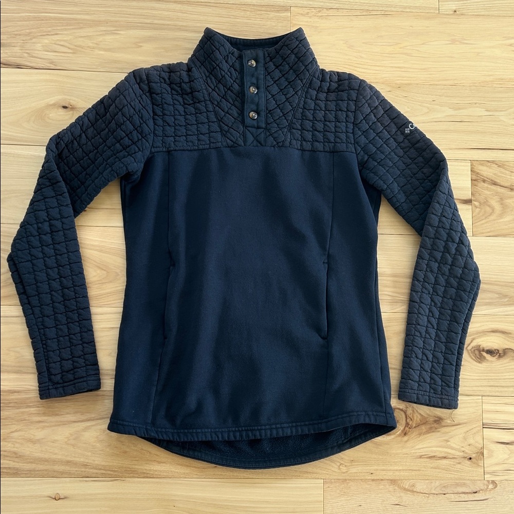 Columbia Quilt Black Pullover Sweater Size XS